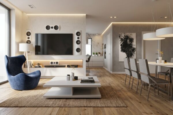 Salon z jadalnią