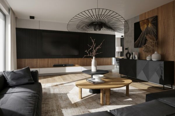 Ściana TV salon