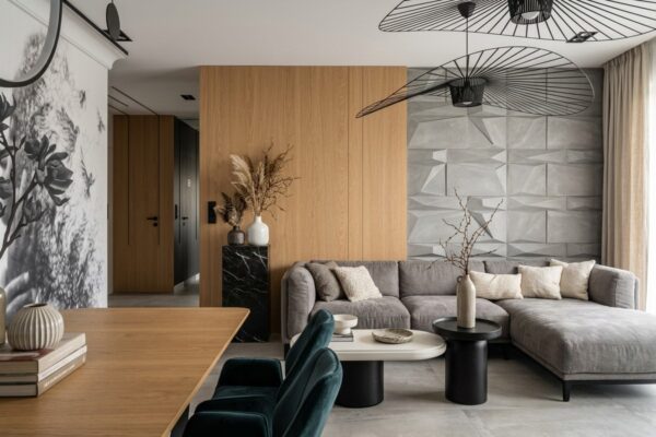 Salon a jadalnią 14