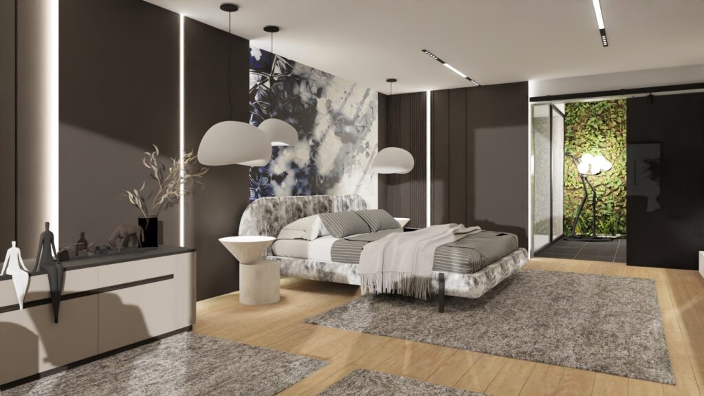 Nowoczesna sypialnia