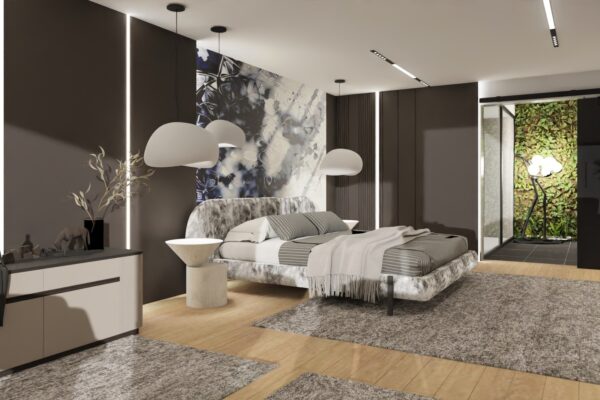 Nowoczesna sypialnia