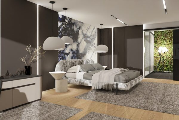 Nowoczesna sypialnia