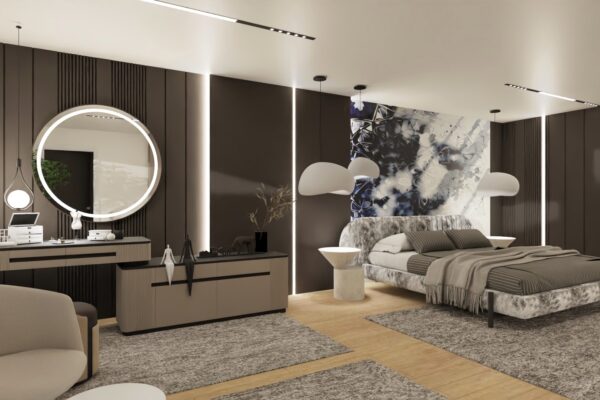 Nowoczesna sypialnia